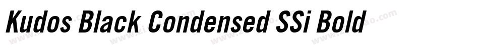 Kudos Black Condensed SSi Bold Condensed字体转换